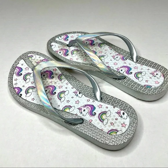 Girls Unicorn 🦄 Details Flip flops - Picture 2 of 5